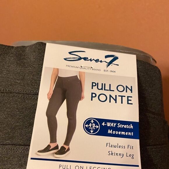 Seven7 Ponte Knit Leggings in Charcoal Gray Small NWT - Picture 6 of 12